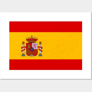 spain flag Posters and Art